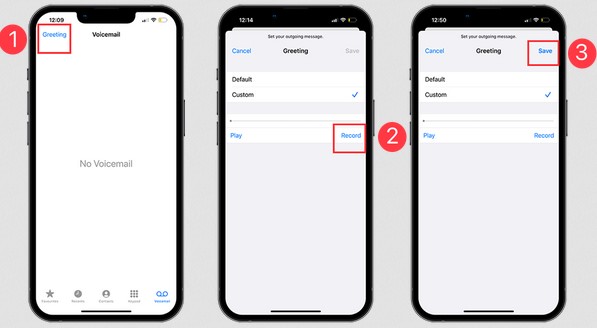 customize voicemail greetings in three simple steps