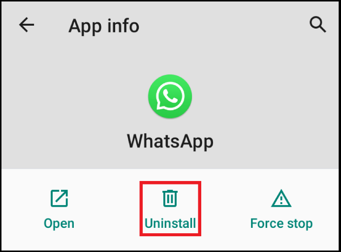 what happens if I uninstall whatsapp on android