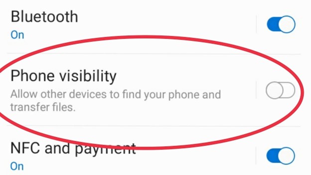 turn on your phone visibility in settings