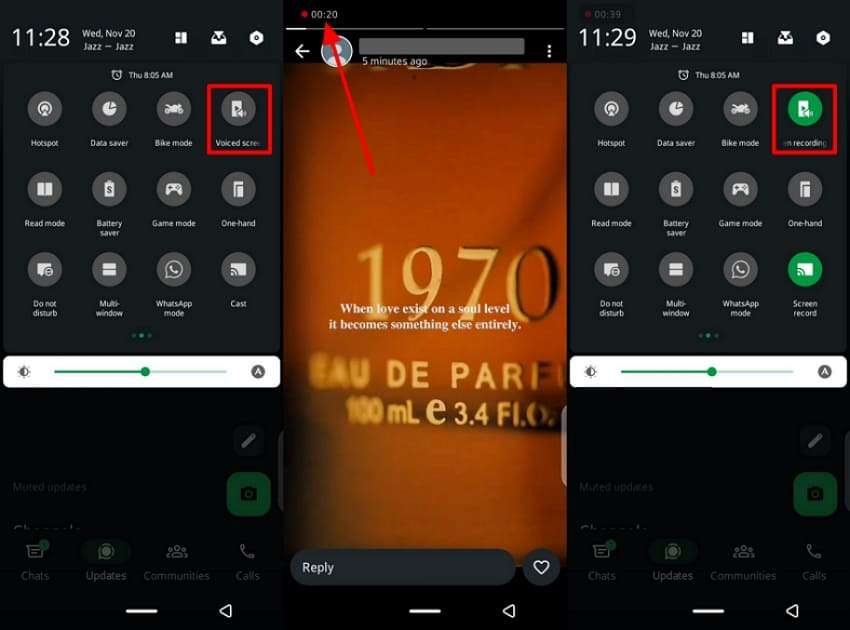 screen record android 