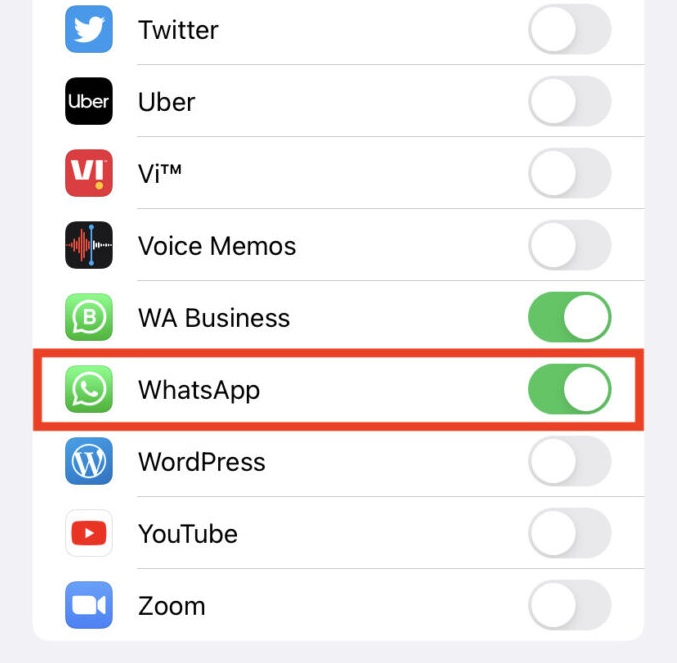 enable whatsapp option