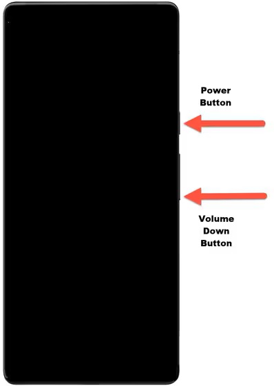 power and volume button options