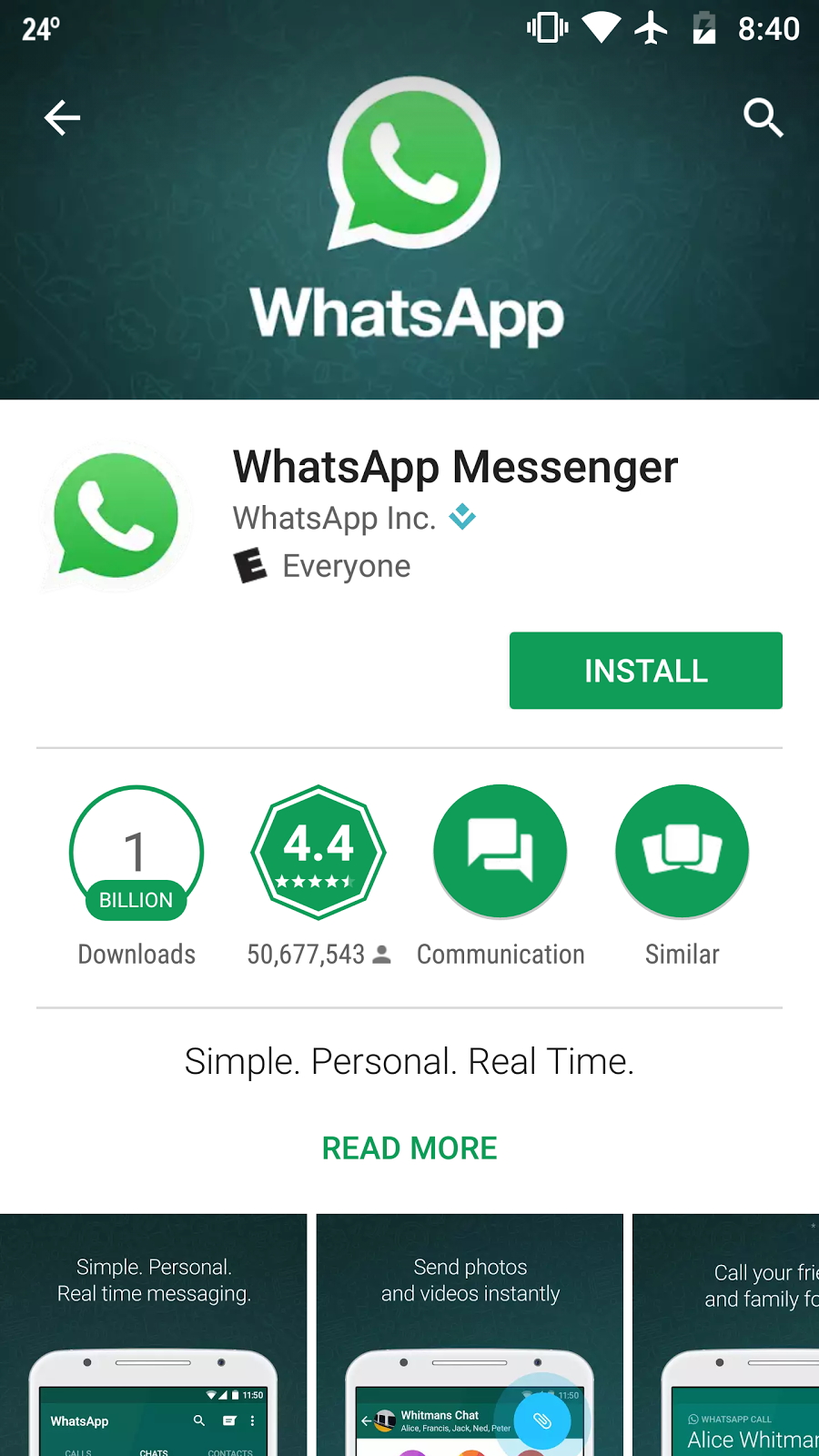 update and reinstall whatsapp