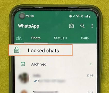 create a locked chats folder to hide private chats