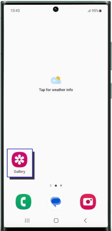open the gallery app on a samsung phone 