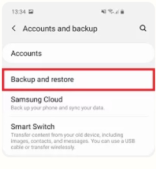 включите Samsung Cloud 