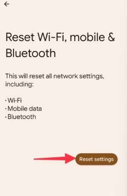 reset your network settings to fix videos not playing issue