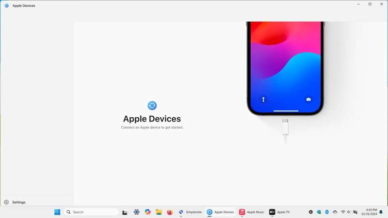 connect iphone to pc