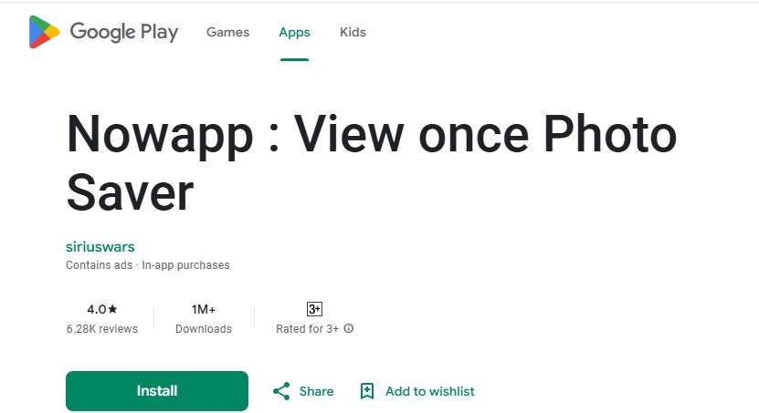 nowapp view once saver app