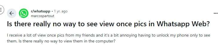 how to recover view once via computer