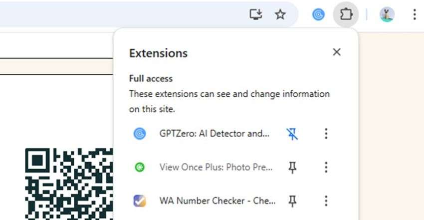 whatsapp view once plus extension