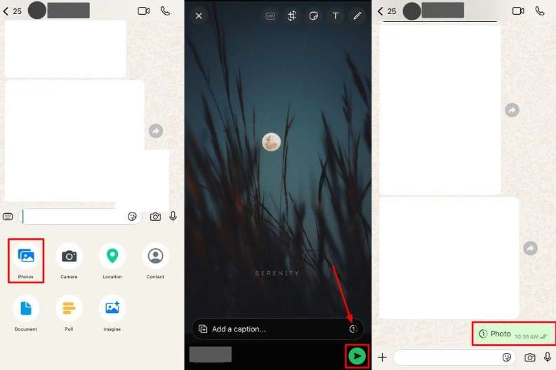 whatsapp view once icon