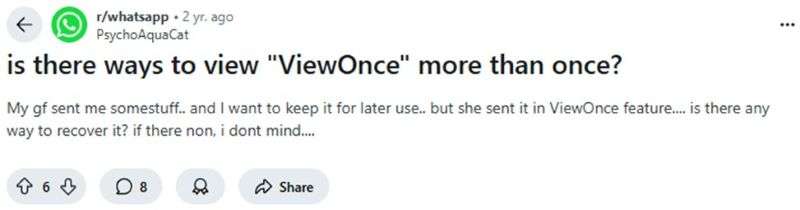 how to see view once twice