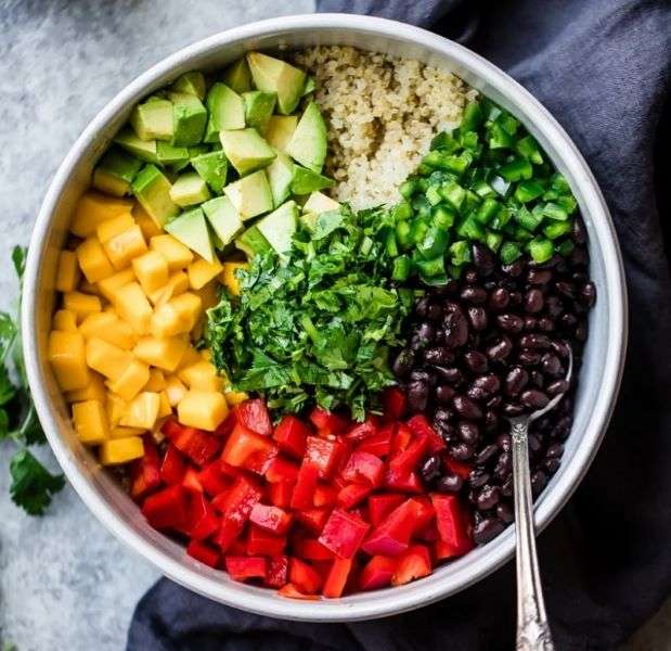mango black bean fiesta summer salad
