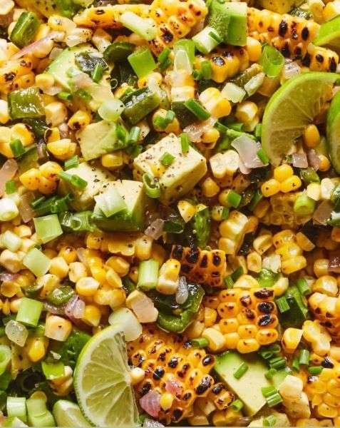 avocado corn lime summer salad
