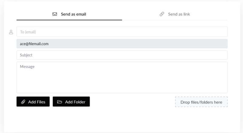 using filemail service