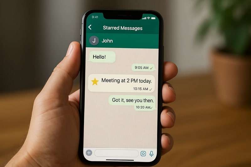define starred whatsapp messages