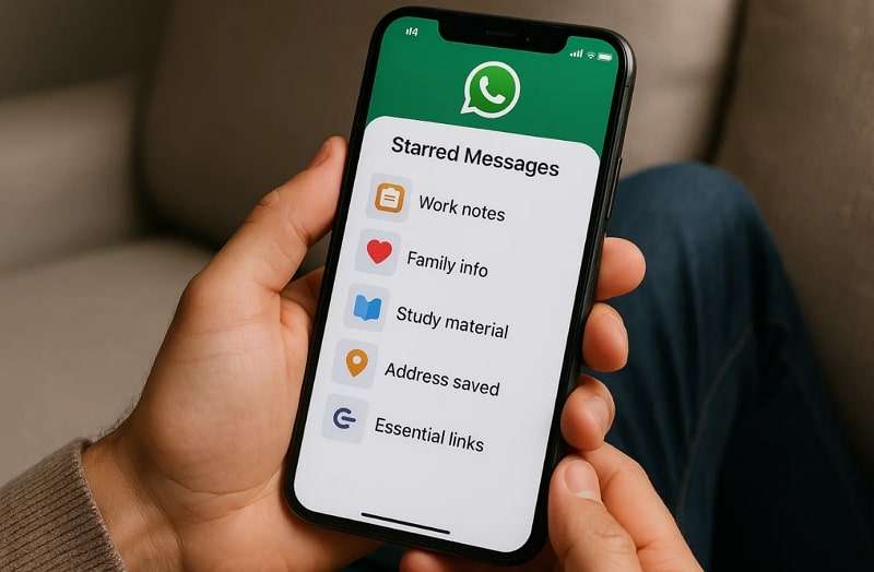 reasons to find starred whatsapp messages