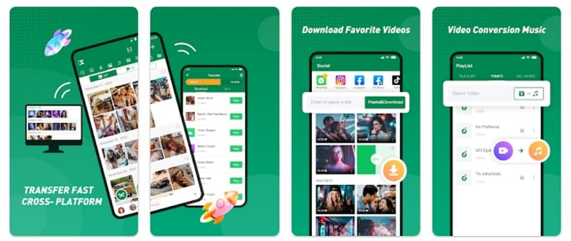 xender pixel data transfer app