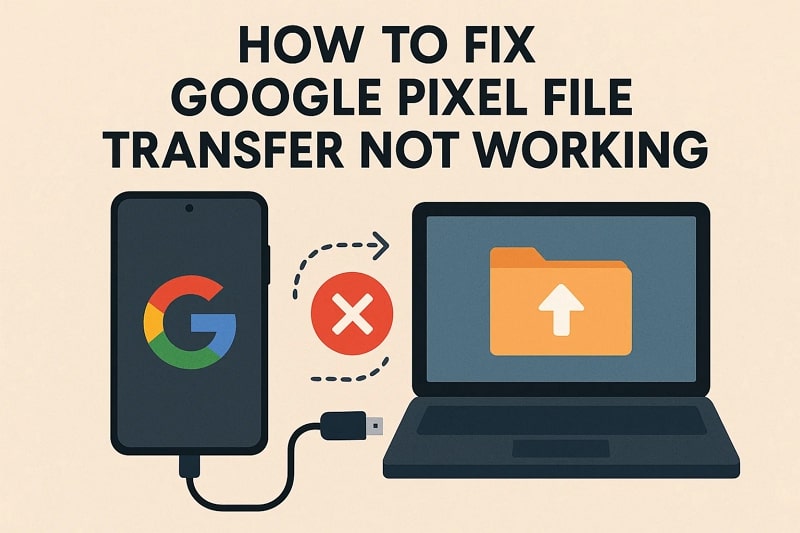 fix pixel file transfer not working