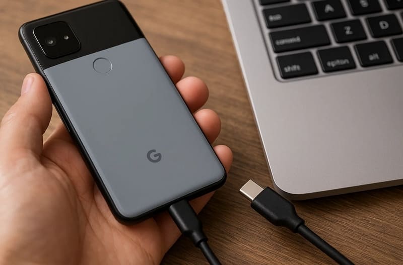 check usb cable and device port