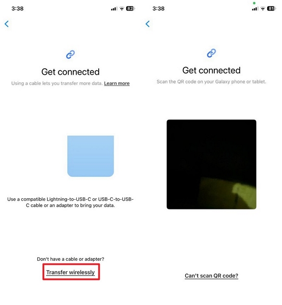 choose transfer wirelessly