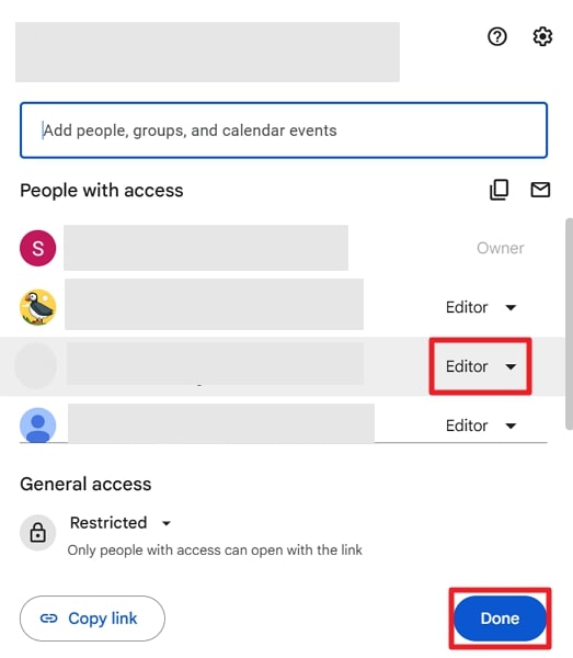 share file to another account