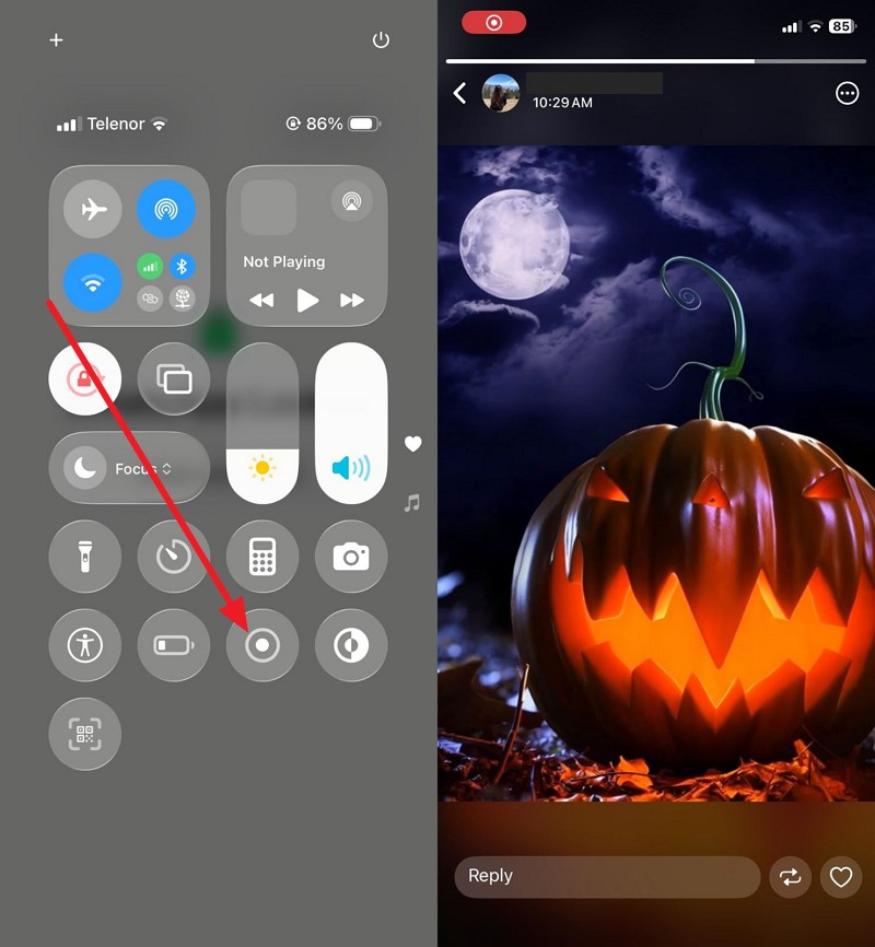record halloween whatsapp status