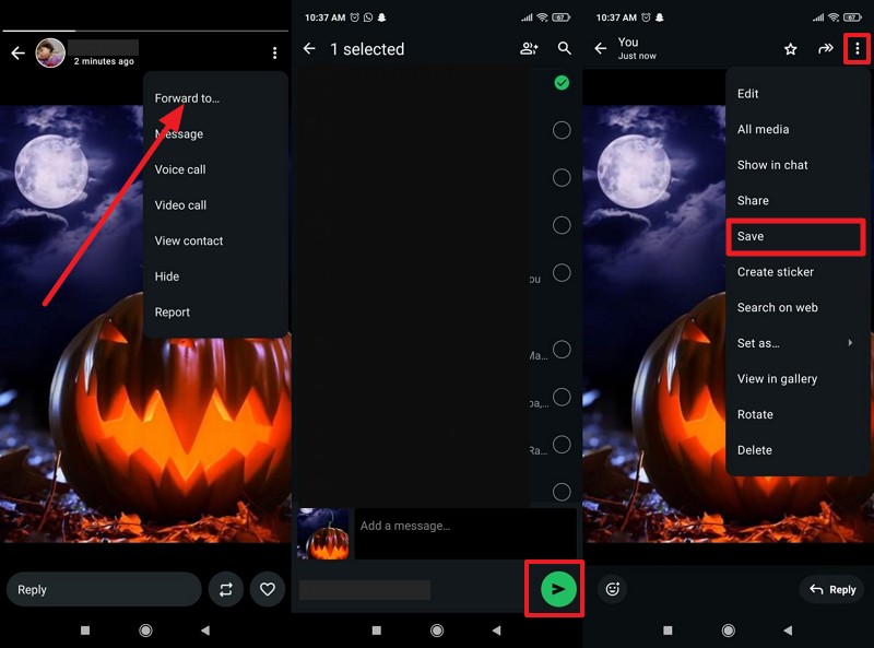 save halloween whatsapp status