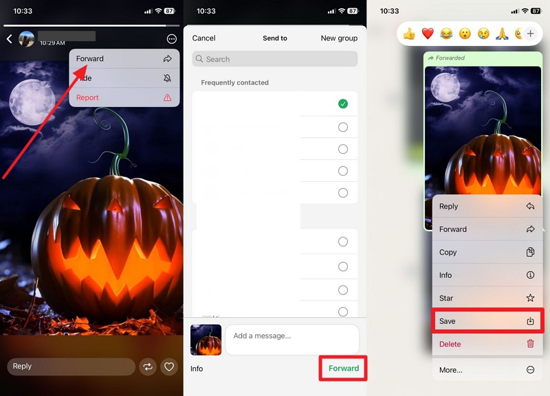 forward halloween whatsapp status