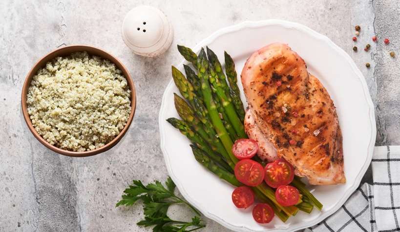 grilled chicken with quinoa