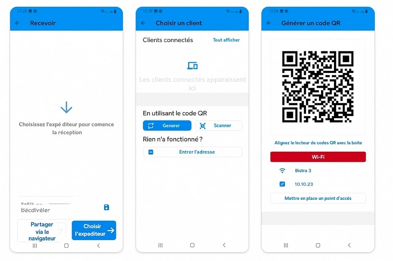 xshare data content between devices