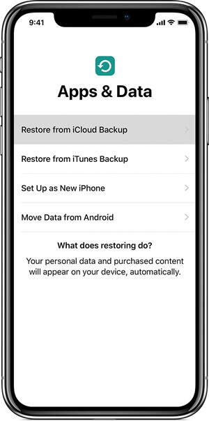 iphone 17 restore from backup