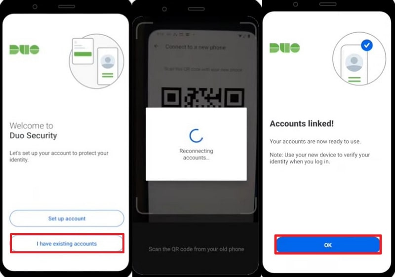 restore duo backup on new phone