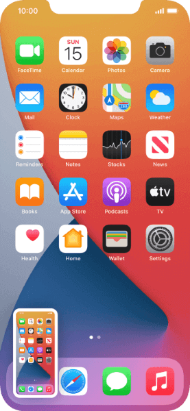 take screenshot of iphone home screen