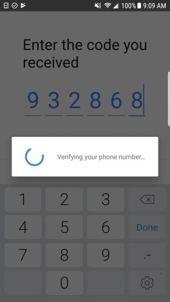 signal messenger verify phone number