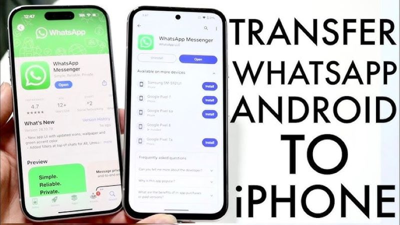 how to transfer whatsapp messages from android to iphone 17