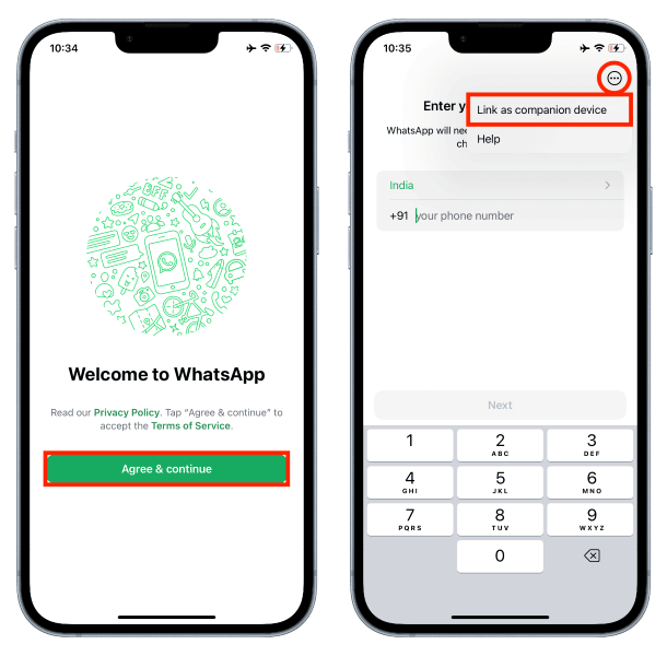 link as companion device