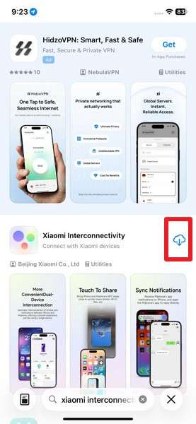 choose the cloud button