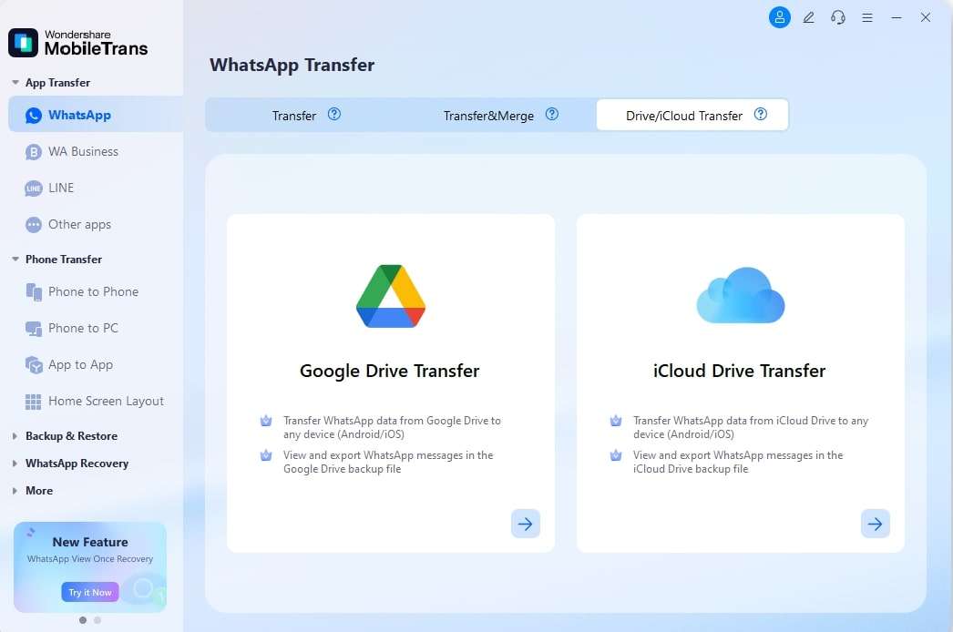 icloud drive transfer mobiletrans