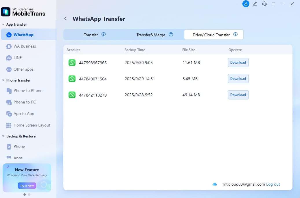 access whatsapp backup on icloud