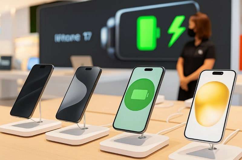 battery and storage of iphone 17