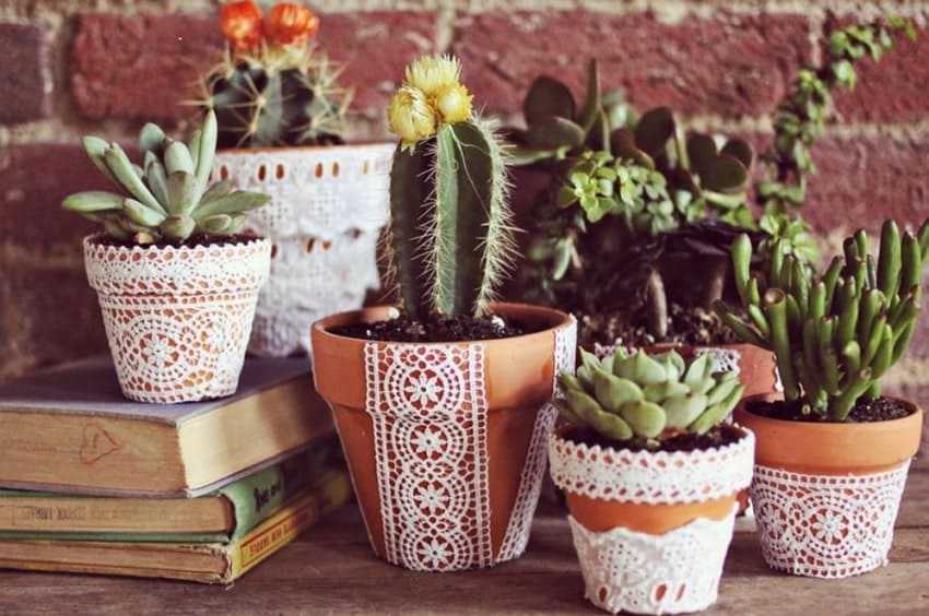 decorated flowerpot idea 