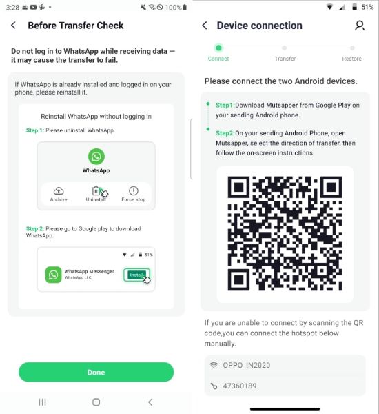 set your target device