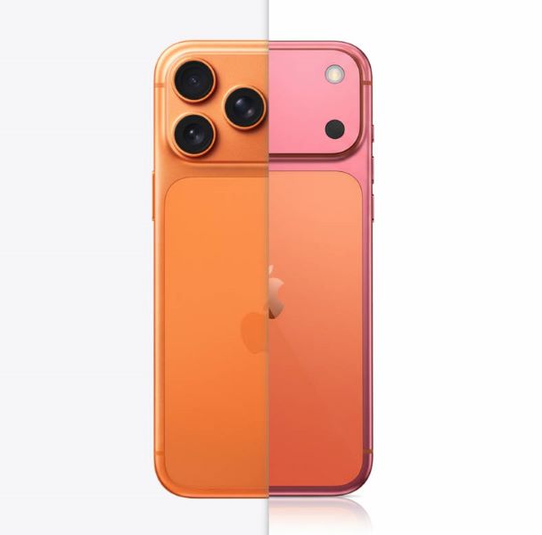 orange iphone 17 pro max fading