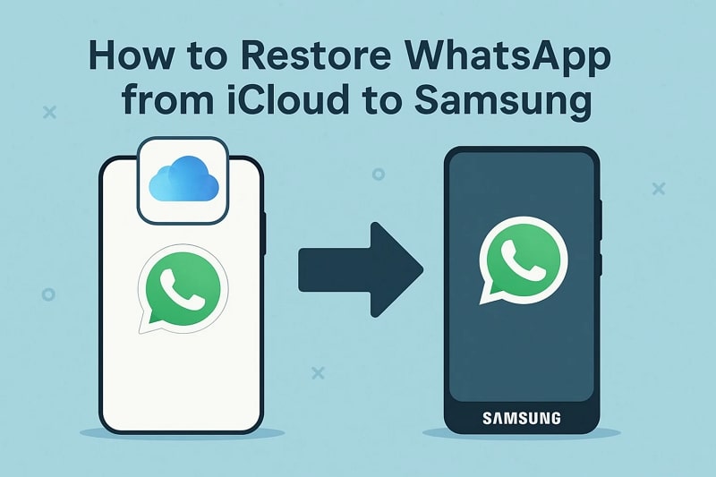restore whatsapp from icloud to samsung