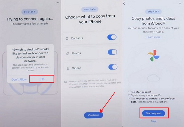 choose video and start transferring