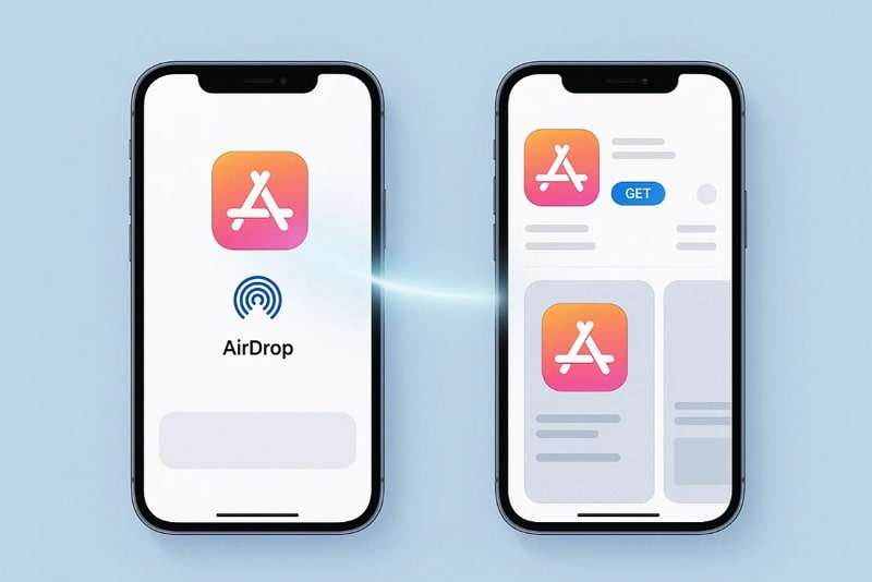 guide to share apps via airdop