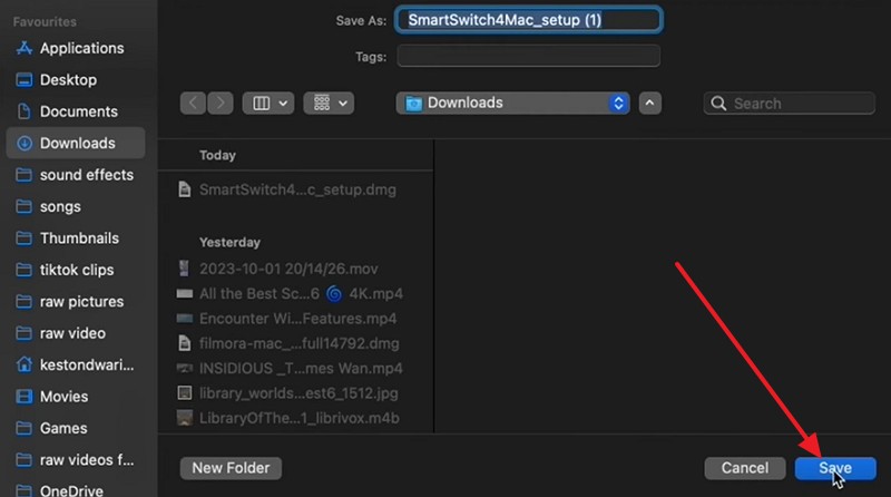 save smart switch file