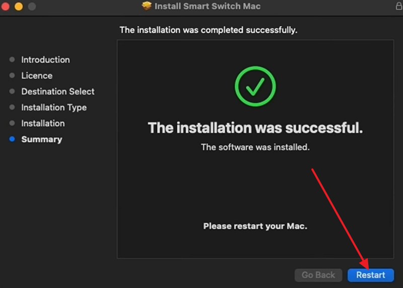 restart smart switch for mac